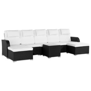 Kültéri bútor VG7412 Fekete + fehér