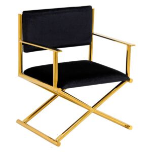 Mandola szék arany-fekete