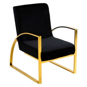 Milana fotel arany-fekete