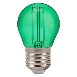 V-TAC Színes LED lámpa E27 Filament (2W/300°) Kisgömb - zöld