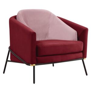 Fotel VG3764, Szín: Bordó + rózsaszín