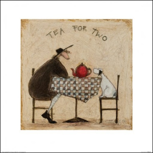 Sam Toft - Tea for Two Festmény reprodukció, (40 x 40 cm)