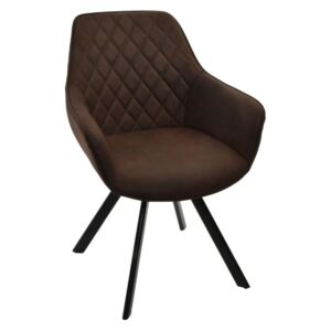 MB-145405 - szék, fa, mikroszálas, 62X60X84 , barna, sötét