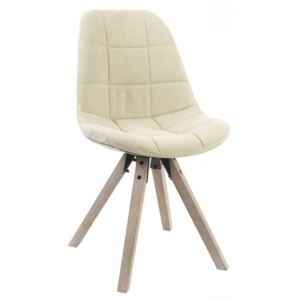 MB-139138 - szék, fa, 60% műszál, 40%pamut, 47X55X85, beige