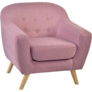 MB-153046 - fotel, poliészter, fa, 83X82X82, rózsaszín