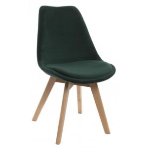 MB-151101 - szék, plüss, fa, 49X60X81 , zöld