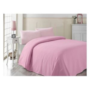 Pembe könnyű rózsaszín pamut ágytakaró, 200 x 230 cm