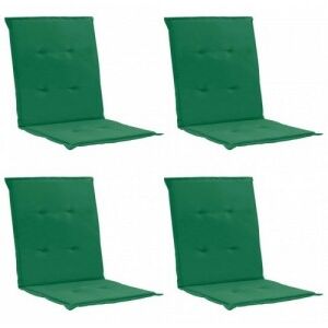 4 db zöld párna kerti székhez 100 x 50 x 3 cm