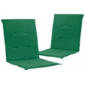2 db zöld párna kerti székhez 100 x 50 x 3 cm