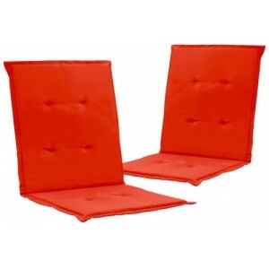 2 db piros párna kerti székhez 100 x 50 x 3 cm