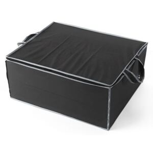 Textil tároló doboz, fekete 55x45 cm