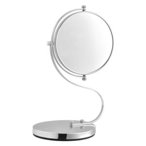 [en.casa]® Kozmetikai tükör ø15 cm álló sminktükör nagyítóval 360 fokban forgatható