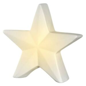 Leonardo Felice LED porcelán csillag 19cm, fehér