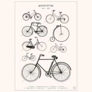 Bodart, Florent - Bicyclettes Festmény reprodukció