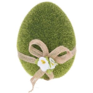 Zöld tojás húsvéti dekoráció, 11 cm