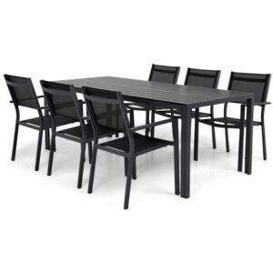 Asztal és szék garnitúra VG5532 Fekete