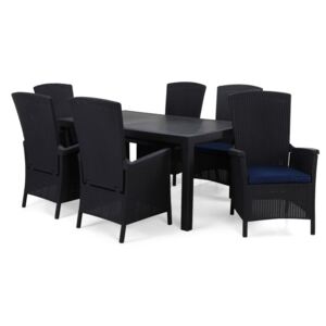 Asztal és szék garnitúra VG4006, Párna színe: Kék
