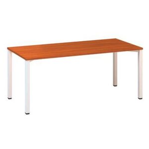 Alfa 200 irodai asztal, 180 x 80 x 74,2 cm, egyenes kivitel, cseresznye mintázat, RAL9010