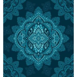 Mandala kék ágytakaró