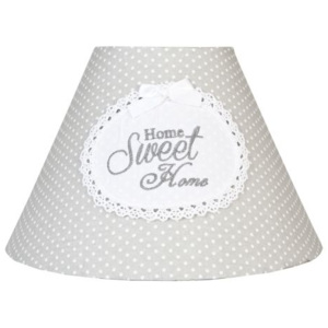 Lámpa ernyő Home Sweet Home hímzéssel