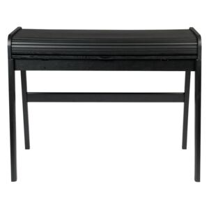 Barbier fekete íróasztal kihúzható asztallappal, hosszúság 110 cm - Zuiver