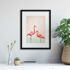 Keretezett kép - Flamingo Modern II 30x40 cm