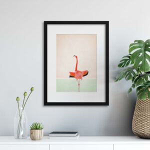Keretezett kép - Flamingo Modern I 30x40 cm