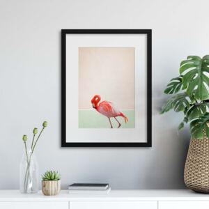 Keretezett kép - Flamingo Modern III 30x40 cm
