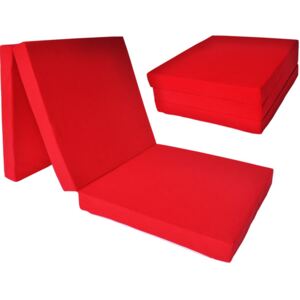 FI Összehajtható matrac 195x80x10 Szín.: Piros