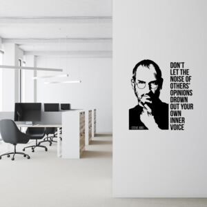 Falmatrica - Steve Jobs quote 3 35x40 cm Fekete