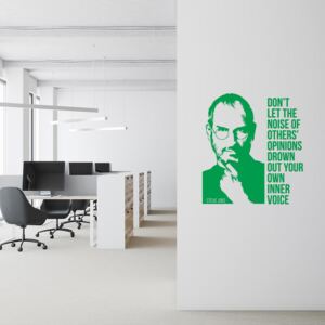 Falmatrica - Steve Jobs quote 3 60x65 cm Zöld