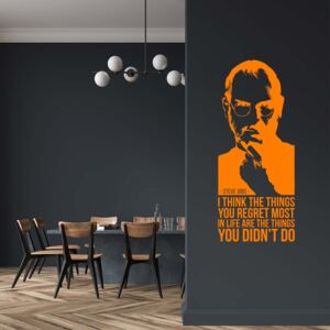 Falmatrica - Steve Jobs quote 5 20x50 cm Narancssárga