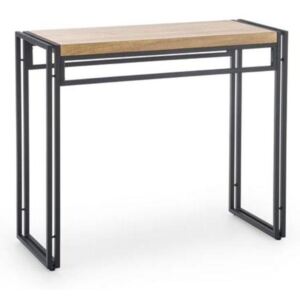 ÍRÓASZTAL BOLIVAR MDF ÉS FÉM SZERKEZET KN-1 ARANY TÖLGY / FEKETE 90 X 35 X 76 CM