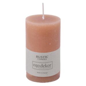 Rustic púder rózsaszín gyertya, magasság 10 cm - Baltic Candles