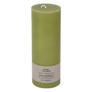 Eco zöld gyertya, magasság 20 cm - Baltic Candles