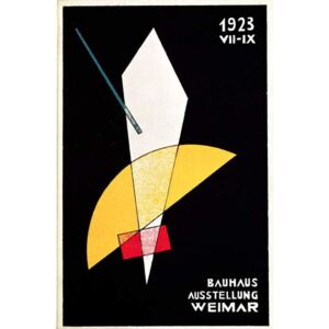 Moholy-Nagy, Laszlo - Poster for a Bauhaus exhibition in Weimar, Germany, 1923 Festmény reprodukció