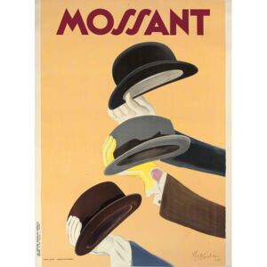 Cappiello, Leonetto - Advertising poster for Mossant hats, 1938 Festmény reprodukció