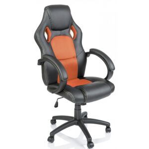 Aga Racing Irodai szék - Fekete/narancssárga