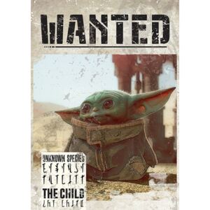 Star Wars: The Mandalorian - Baby Yoda Wanted Plakát, (61 x 91,5 cm)