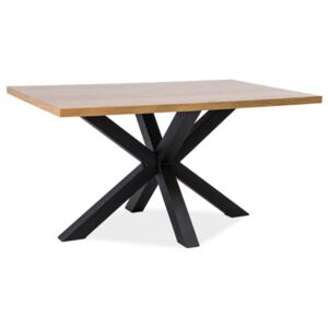 Asztal MH1390 Tölgy + fekete