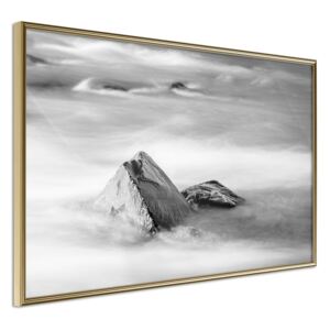 Bimago Loneliness II - keretezett kép 60x40 cm Arany keret