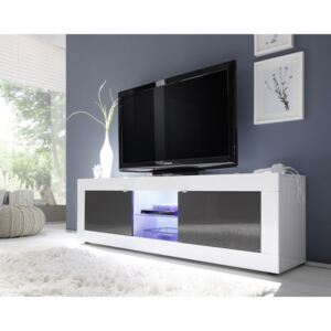 Tv-állvány VGC3 Fehér + fényes szürke