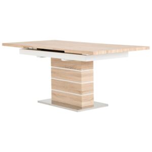 Asztal VG2036 Fényes fa + fehér