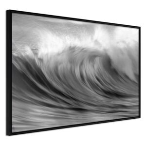 Bimago Big Wave - keretezett kép 60x40 cm Fekete keret