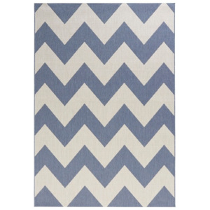 Unique kék-fehér kültéri szőnyeg, 200 x 290 cm - Bougari