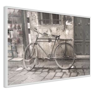 Bimago Old Bicycle - keretezett kép 60x40 cm Fehér keret