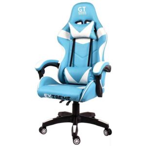 Extreme GT Gamer szék nyak-és derékpárnával - kék-fehér