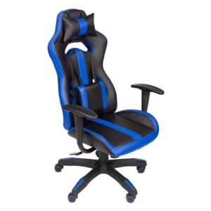 Hell Gamer Spider Gamer szék nyak-és derékpárnával - fekete-kék