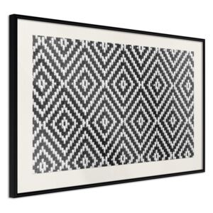 Bimago Moving Pattern - keretezett kép 60x40 cm Fekete keret paszpartu