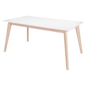 Asztal RZ12 90x160x75cm Fehér + tölgy